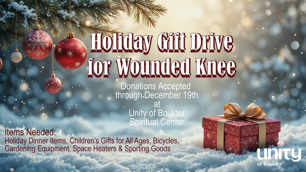 Holiday Gift Drive for Wounded Knee