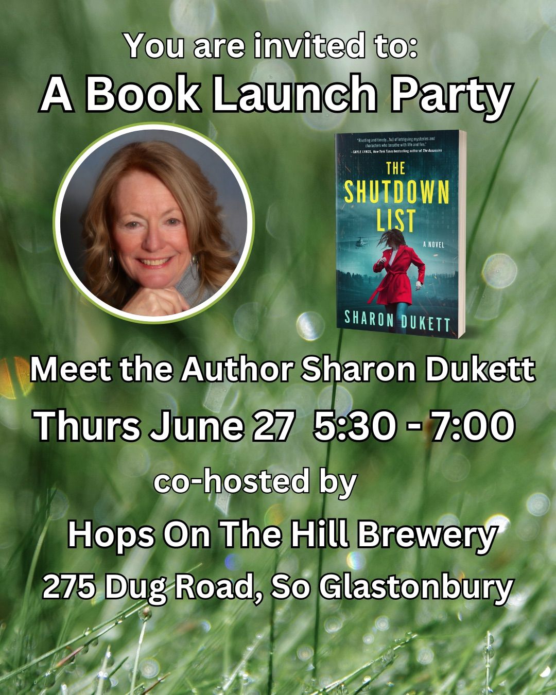 Book Launch Party for The Shutdown List