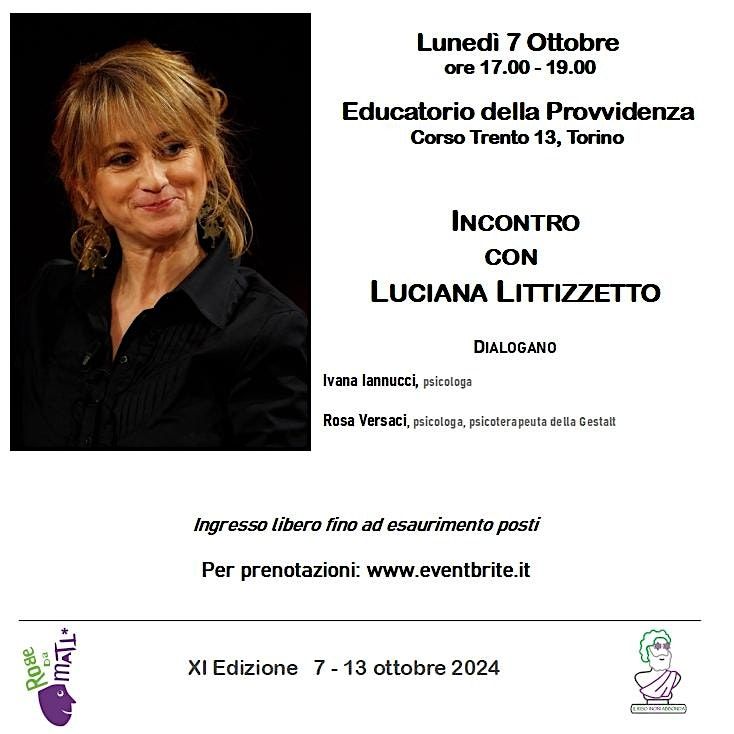 Incontro con Luciana Littizzetto