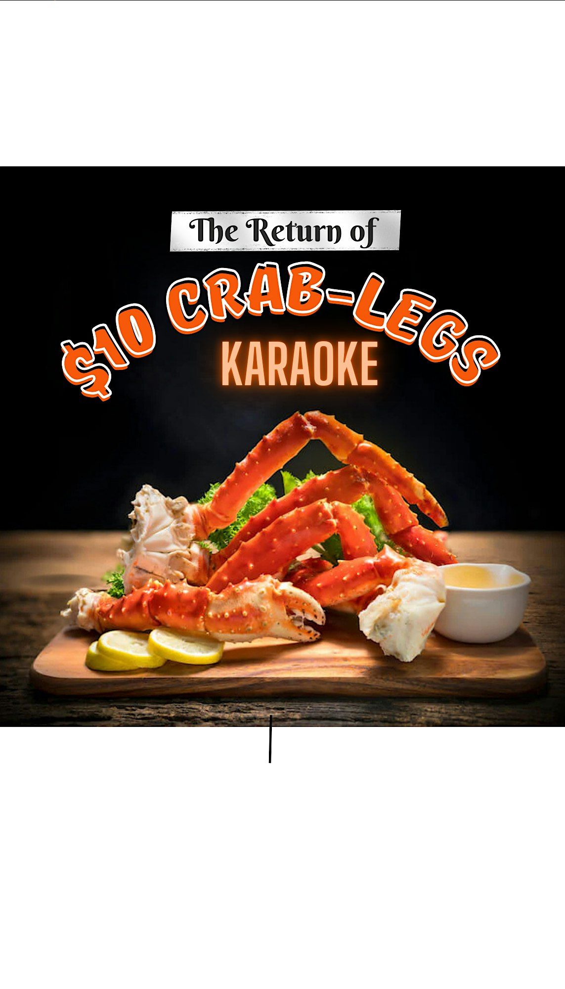 $10  Crab & Karaoke Tuesdays