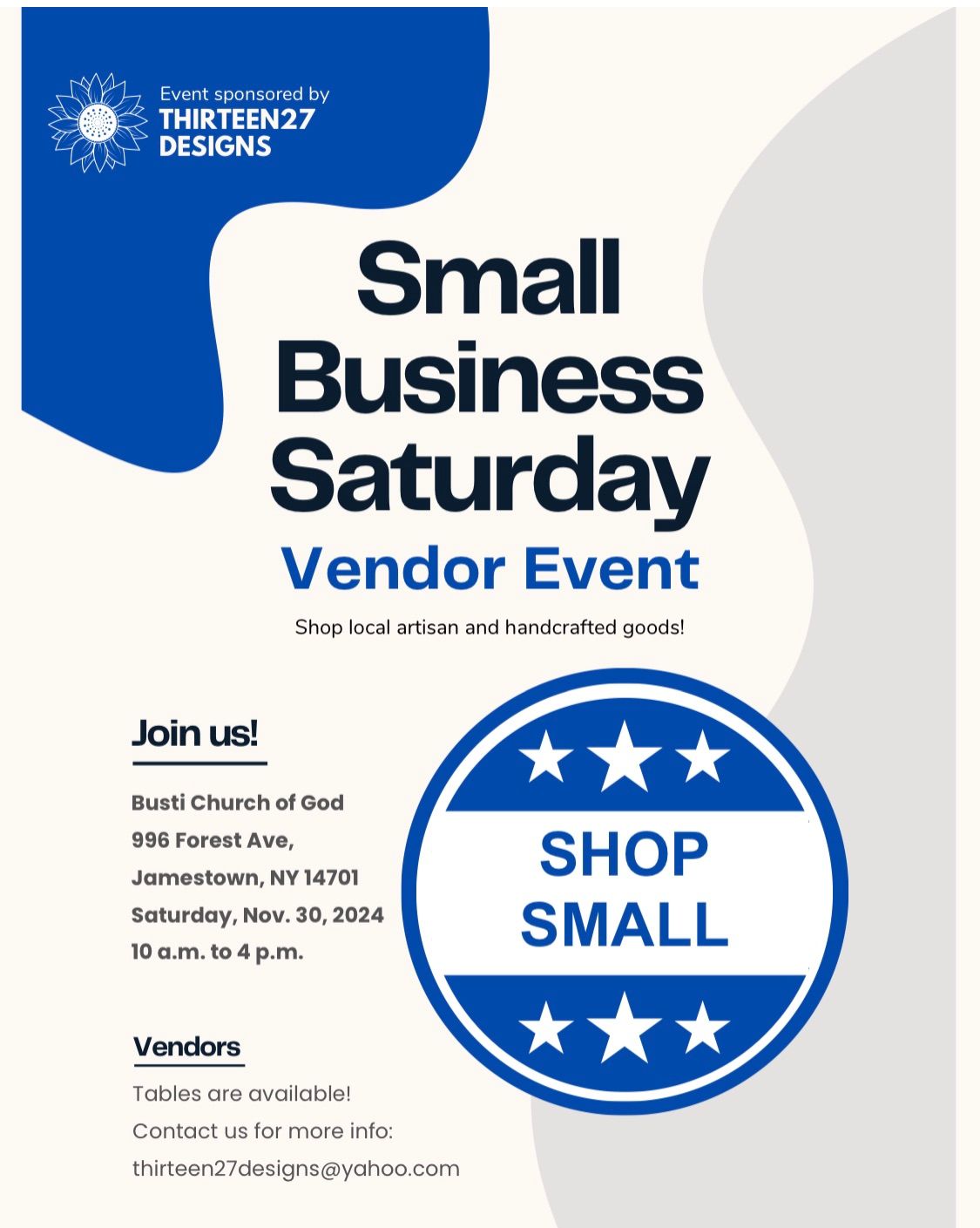 Small Business Saturday Vendor Showcase