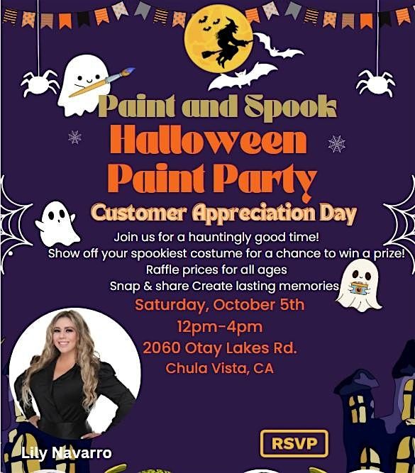 Paint and Spook: Halloween Paint Party!  Customer Appreciation Day