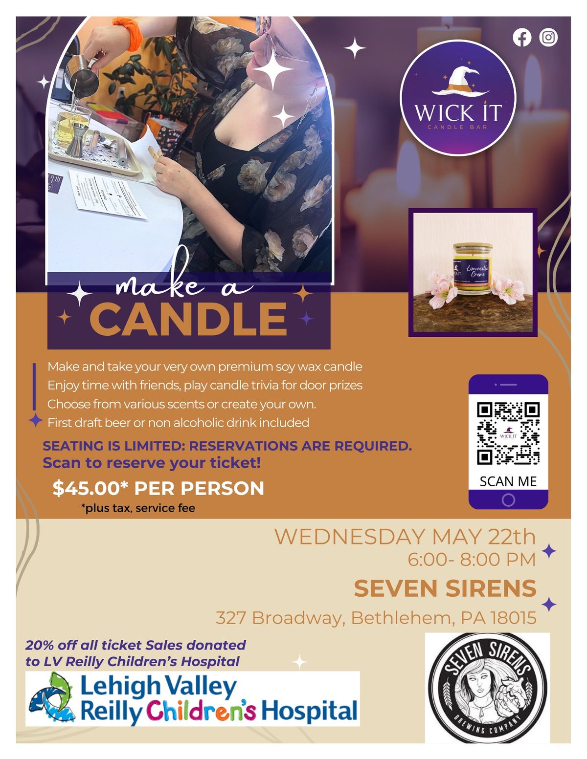 Seven Sirens l Wick It Candle Bar - Candlemaking Workshop