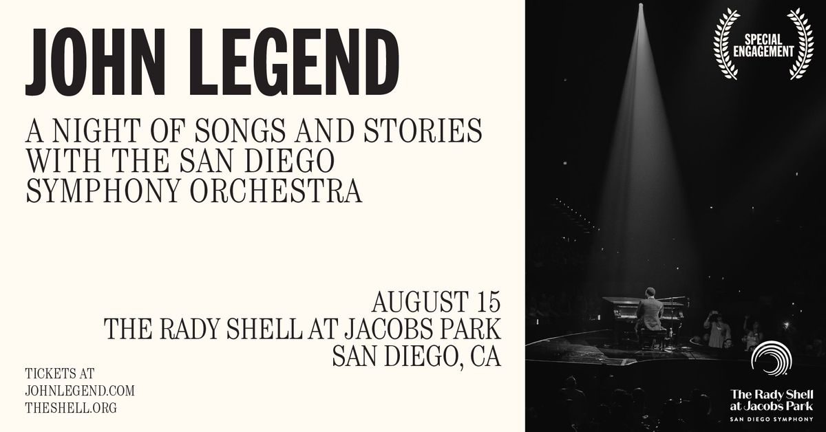 John Legend: A Night of Songs and Stories with the San Diego Symphony Orchestra
