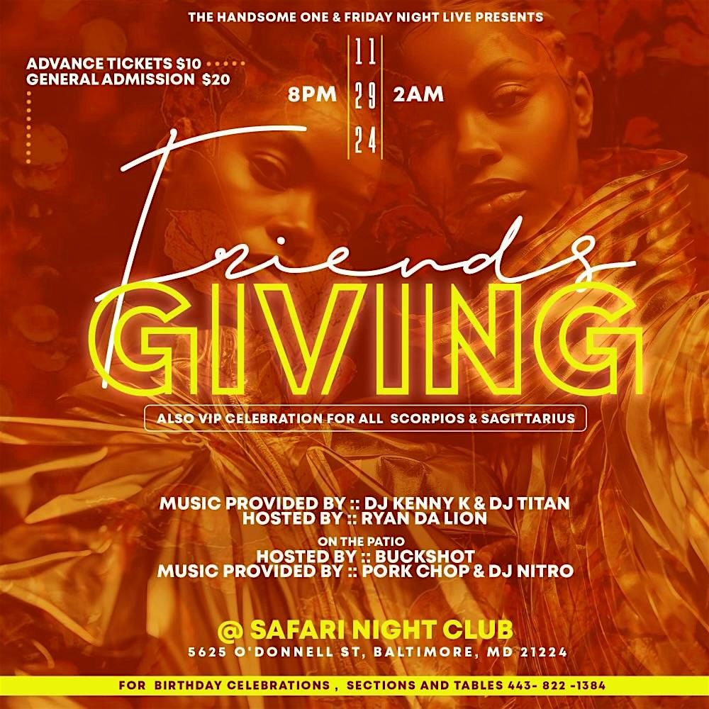 FRIENDSGIVING IS BACK FOR OUR 2ND ANNUAL EVENT!!!!!