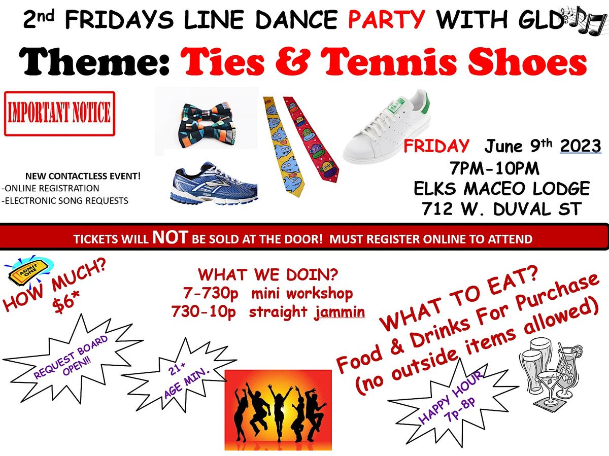 GLD'S 2ND FRIDAY LINE DANCE PARTY JUNE 2023