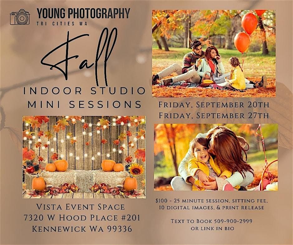 Fall Indoor Mini Photo Sessions - Kennewick