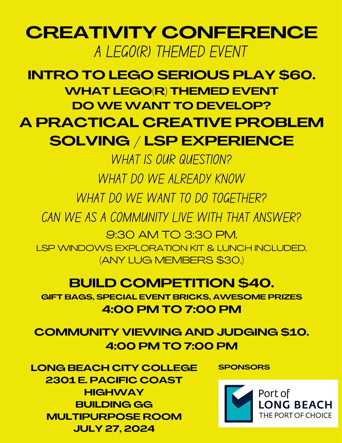 Creativity Conference (Ages 16 - 99) Date adjusting. Please stand by