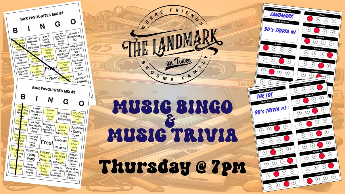 Music Bingo & Music Trivia Night