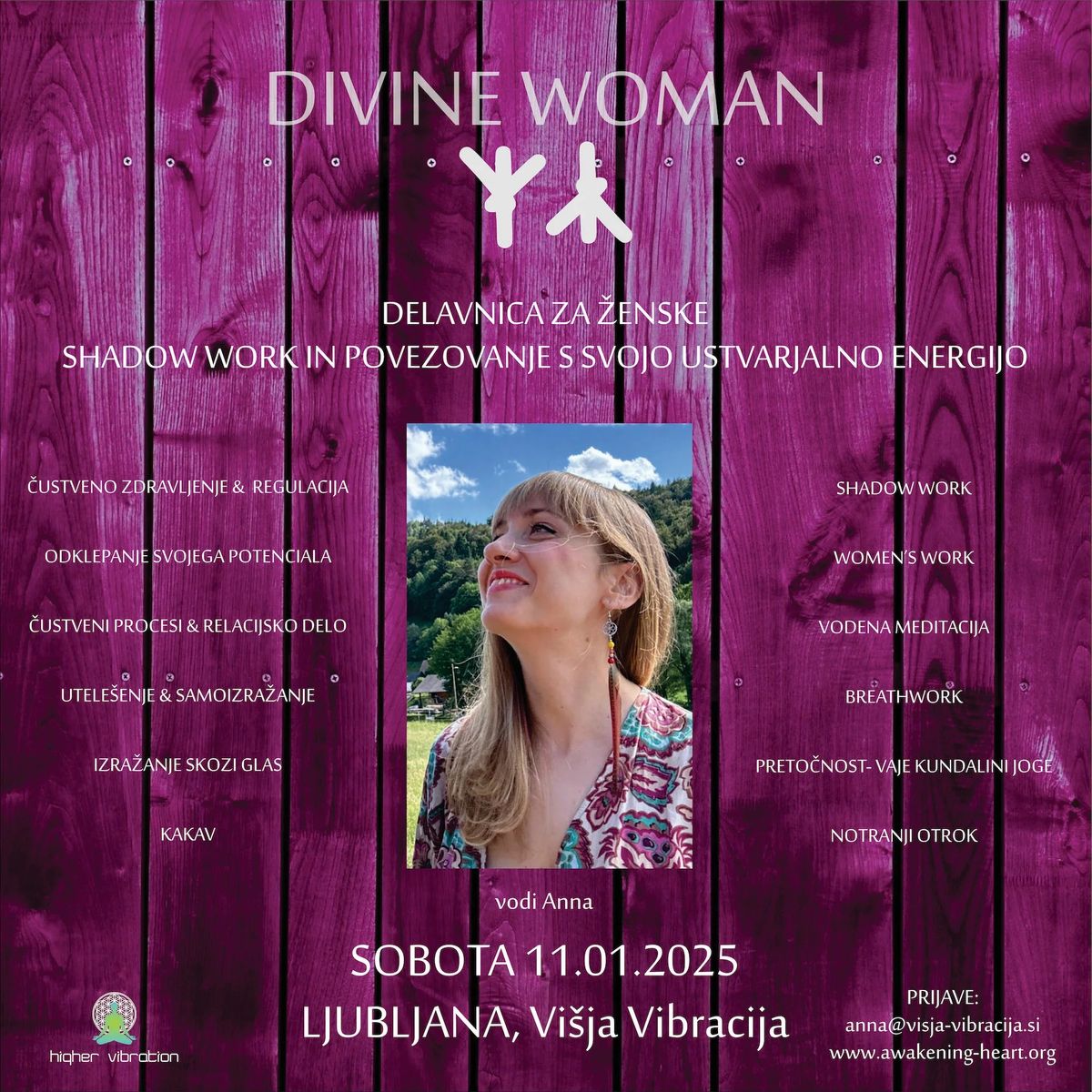 Divine Woman - delavnica za \u017eenske - vodi Anna Pastuszko