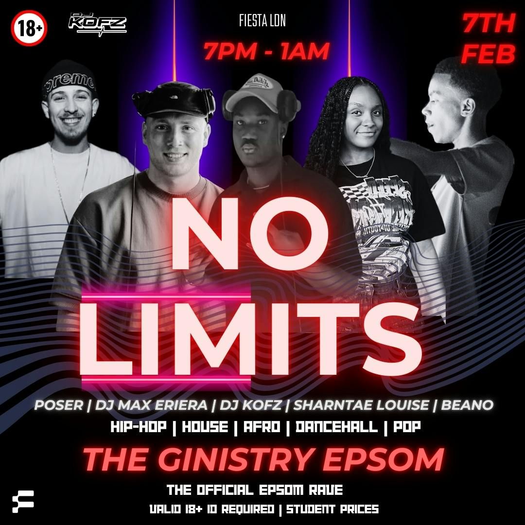 NO LIMITS @ THE GINISTRY EPSOM