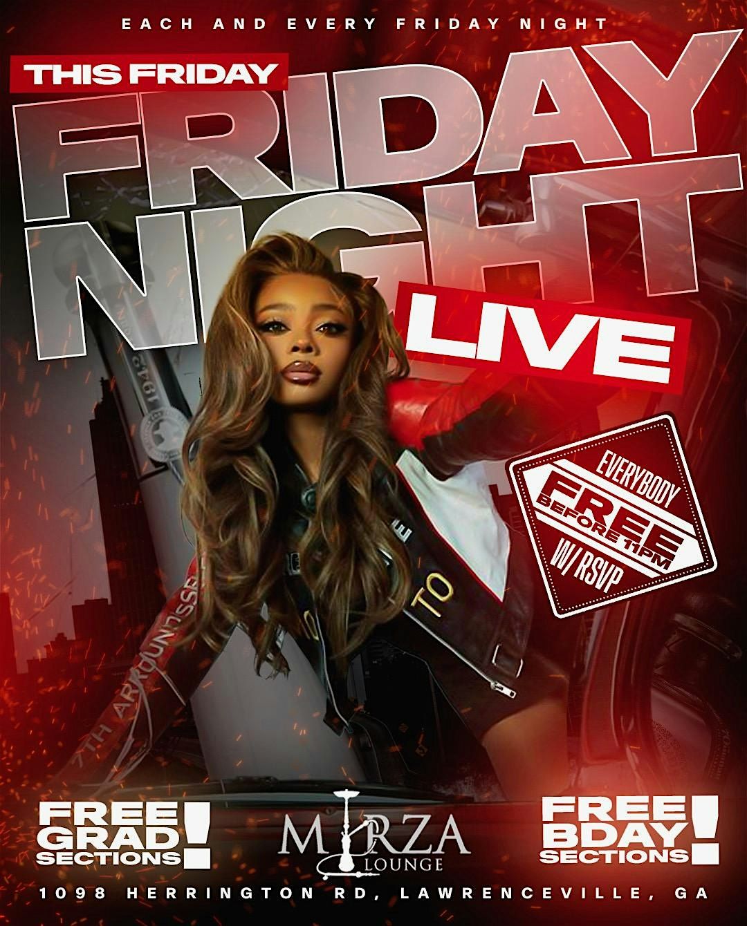 FRIDAY NIGHT LIVE THIS FRIDAY AT MIRZA LOUNGE (FREE BEFORE 11PM W\/RSVP)