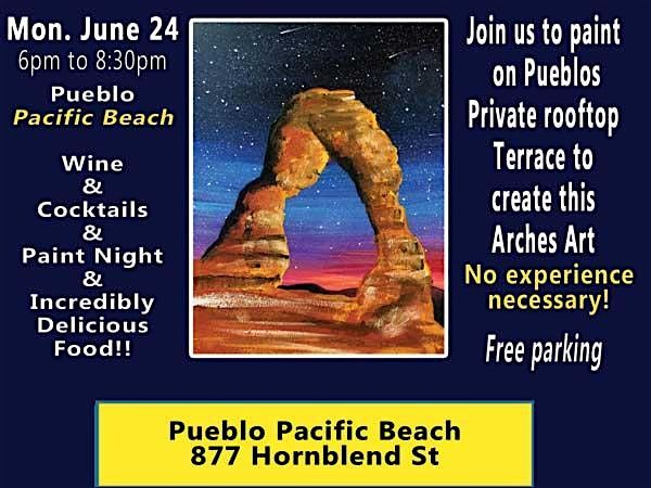 Monday Paint Night at Pueblo in Pacific Beach