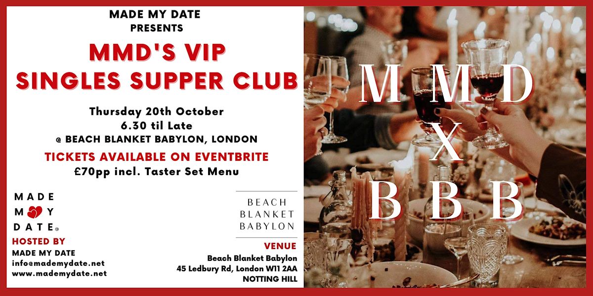 MMD's VIP Singles Supper Club Party