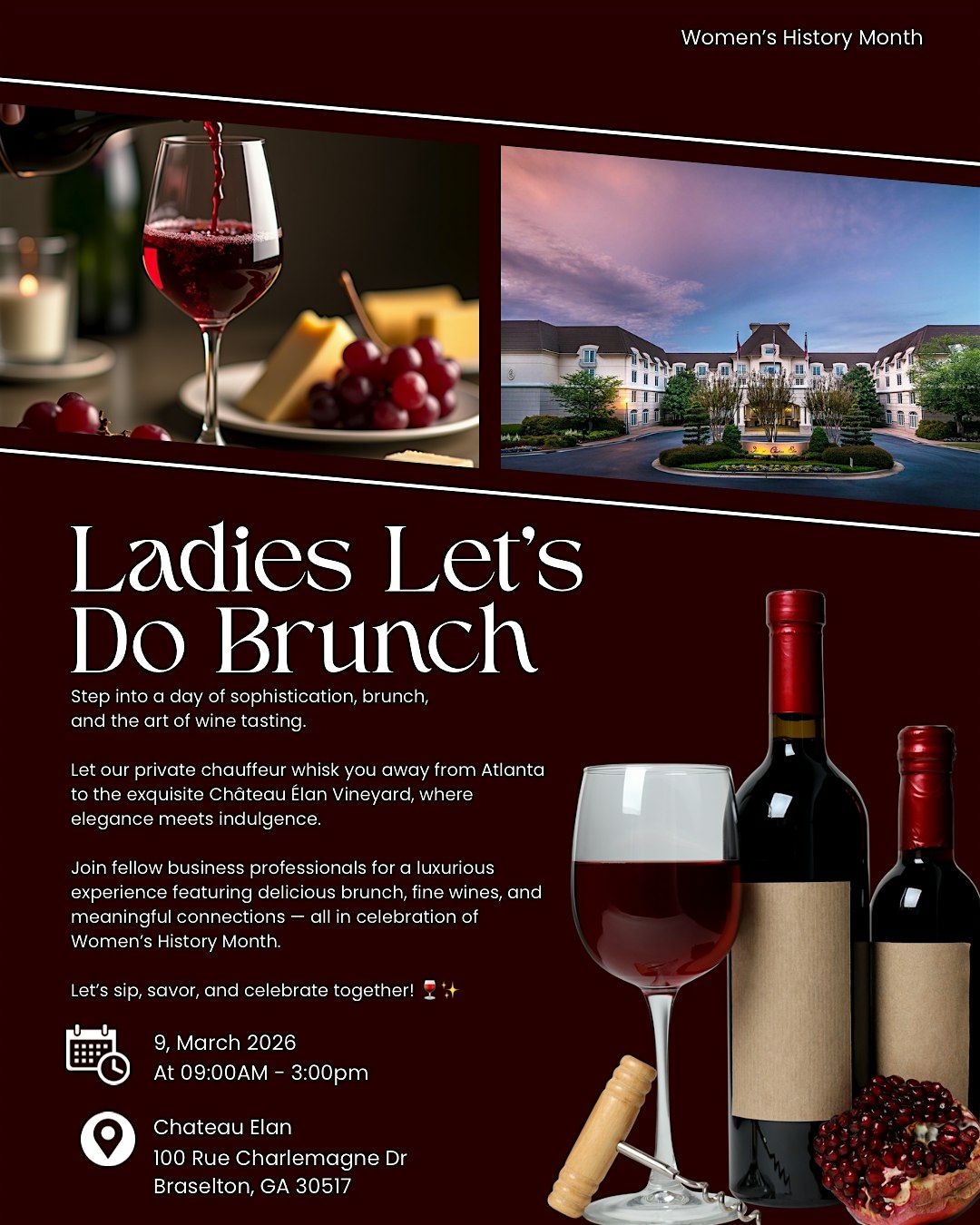 Ladies Let\u2019s Do Brunch @ Chateau Elan