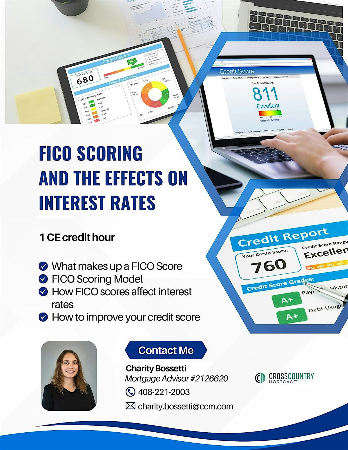 FICO Scoring & The Effects On Interest Rates with Charity Bossetti (1 CE)