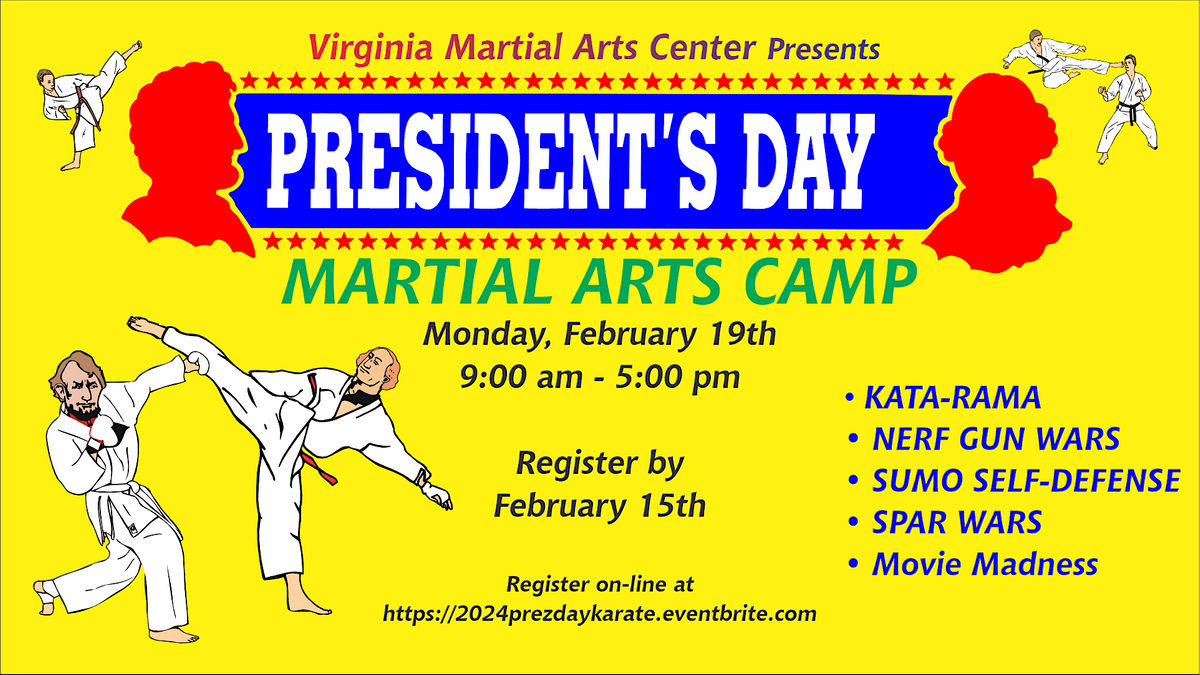 2024 Presidents Day Karate Camp, Virginia Martial Arts Center, Chesapeake, 19 February 2024