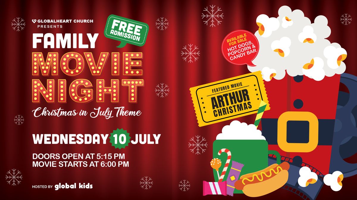 FREE Family Movie Night - Christmas in July 
