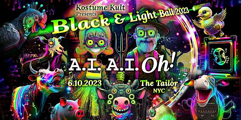 Kostume Kult Presents: A.I. A.I. Oh! - Black & Light Ball 2023