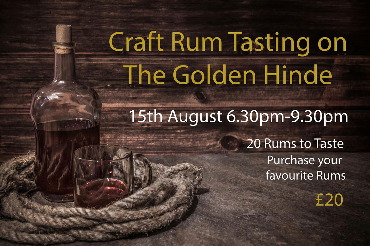 Craft Rum Tasting on The Golden Hinde