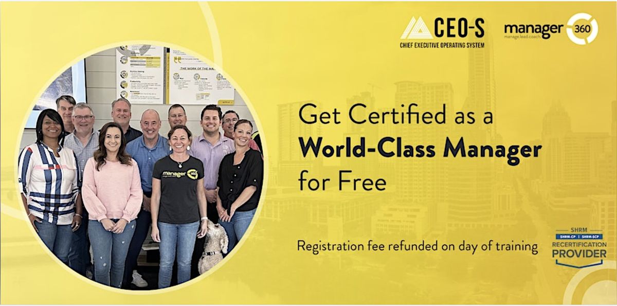 Free 1-Day Certification for People Managers