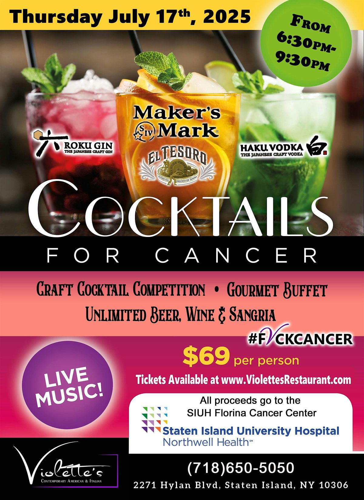 Cocktails for Cancer