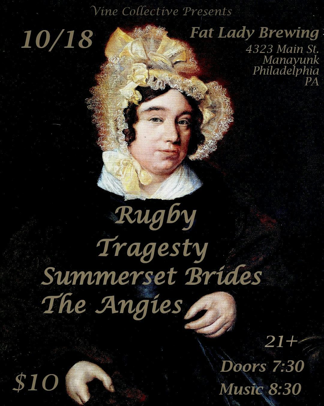 Rugby, Tragesty, Summerset Brides, The Angies at Fat Lady Brewing