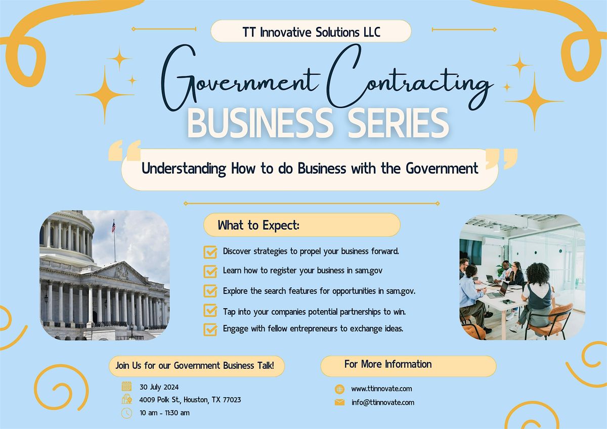 Business Talk Series: Pt 1- How to do Business with the Federal Government?