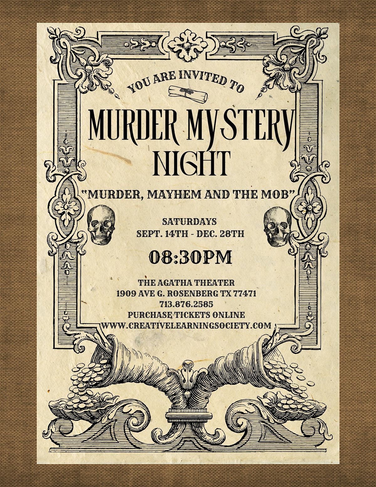 M**der Mystery Game Night - "M**der Mayhem and The Mob"