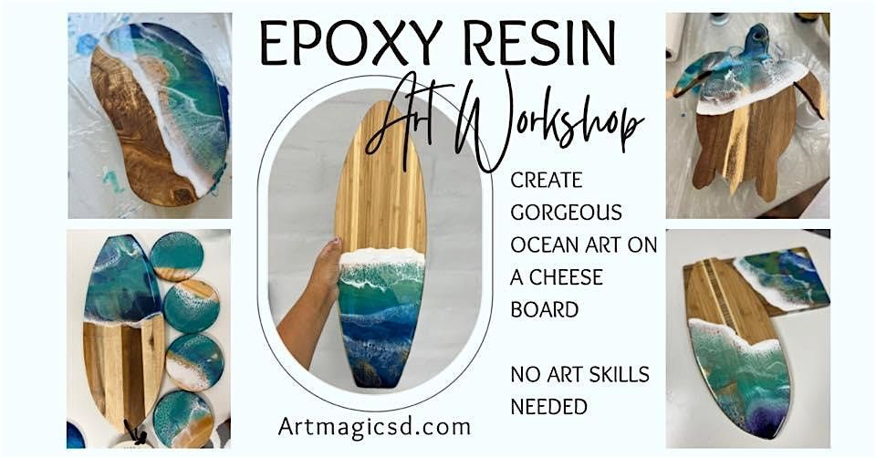 Epoxy Resin Art Workshop:  Ocean Cheese Boards