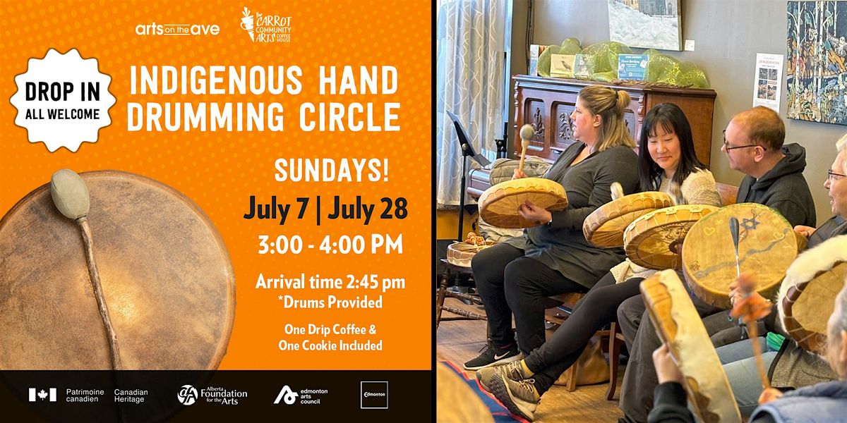 Drop In Indigenous Hand Drumming Circle at the Carrot Coffeehouse