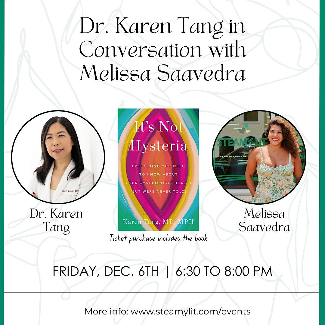 Dr. Karen Tang Convo + Book Signing