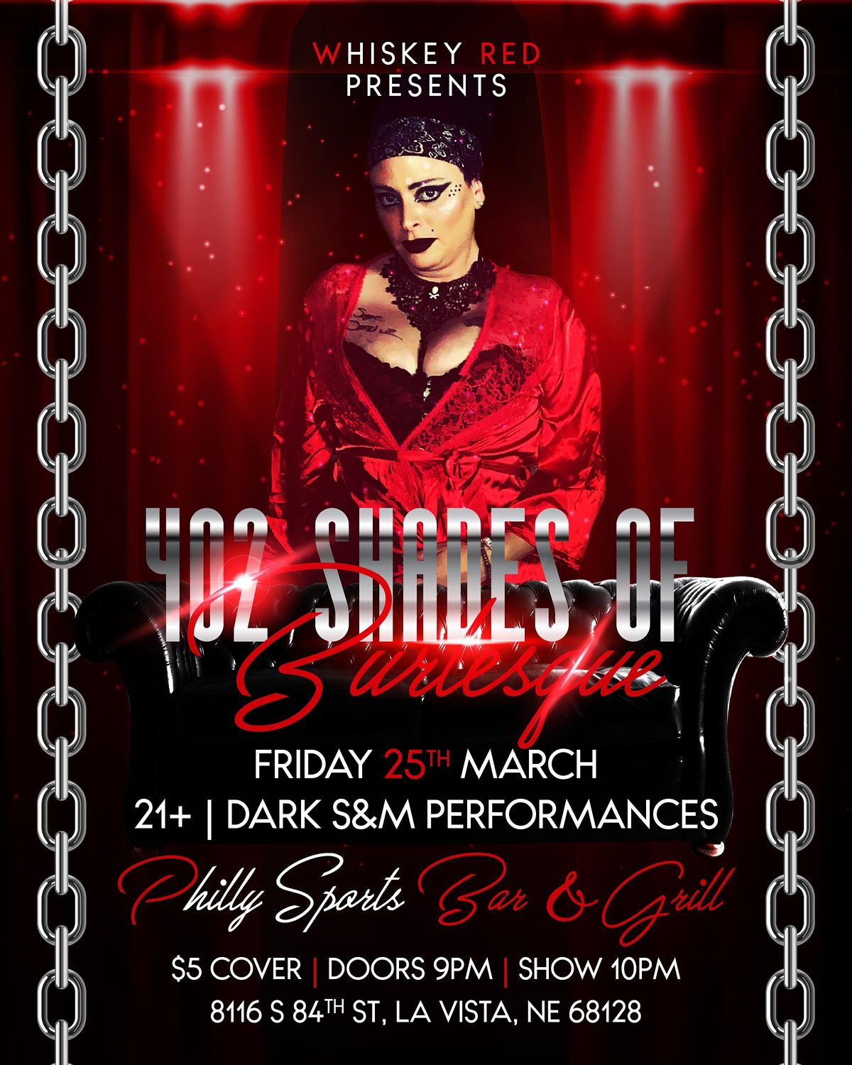 402 Shades of Burlesque, Philly Sports Bar & Grill, La Vista, 25 March ...