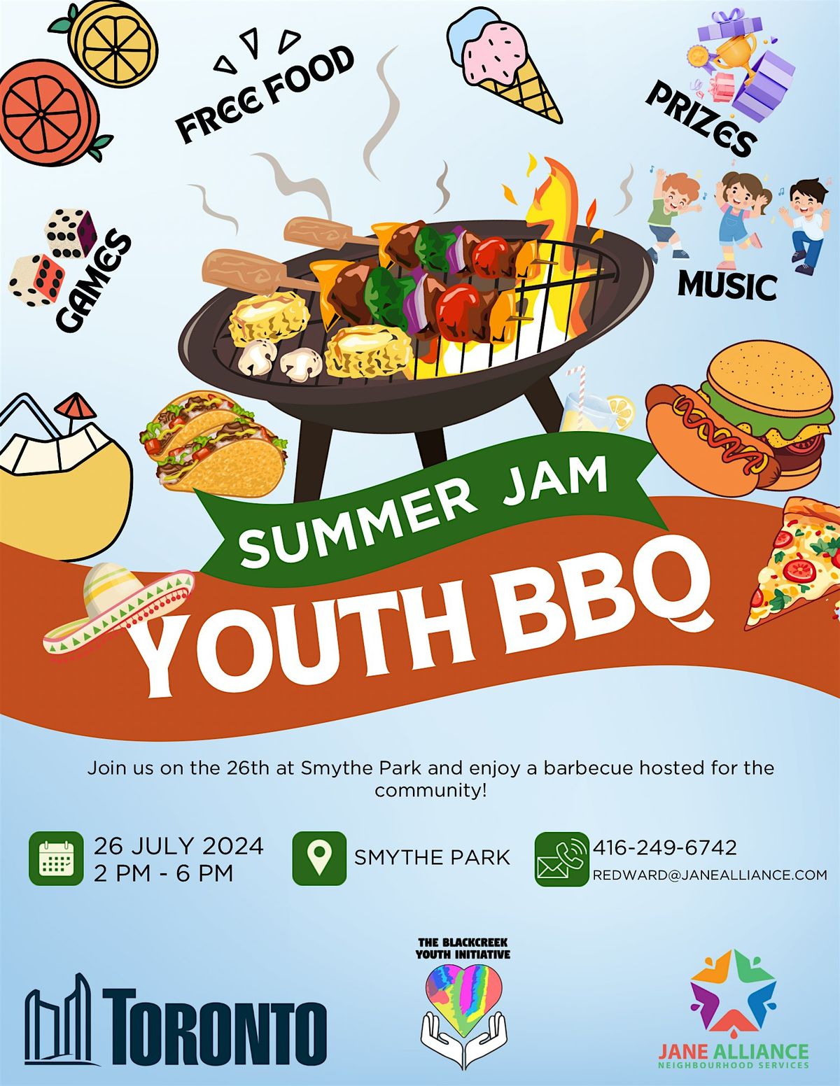 Youth Summer Barbecue at Smythe Park