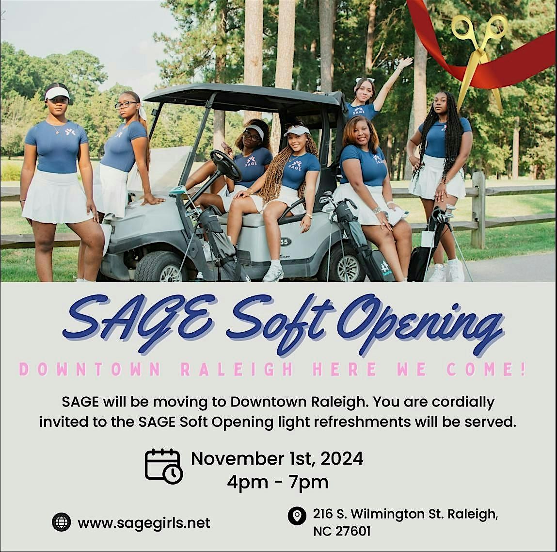 SAGE Soft Opening