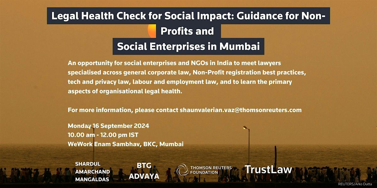 IPBW Legal Health Check for NGOs & Social Enterprises - Mumbai