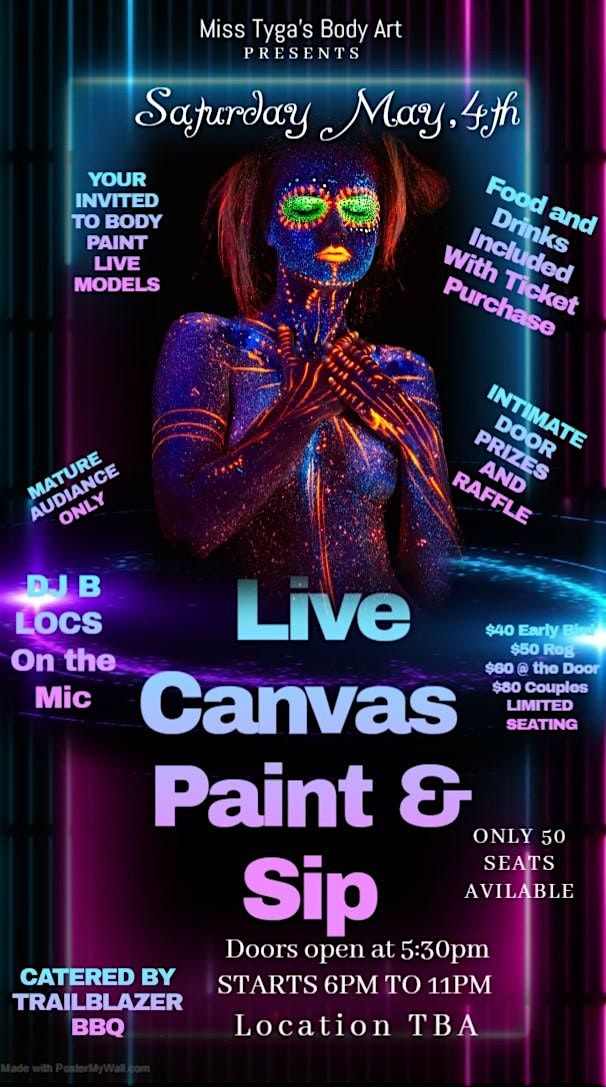 LIVE CANVAS PAINT AND SIP