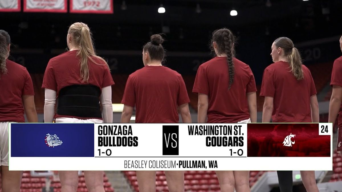 Gonzaga Bulldogs at Washington State Cougars Womens Basketball at Beasley Coliseum