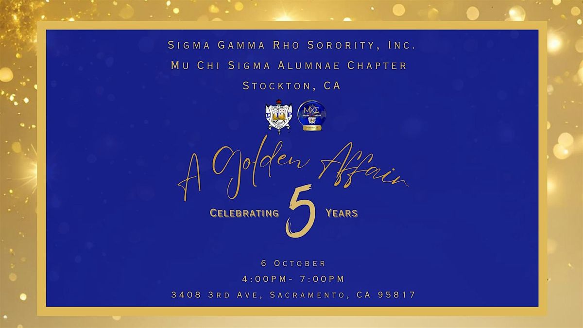 Mu Chi Sigma Alumnae Chapter's 5th Anniversary Celebration: A Golden Affair