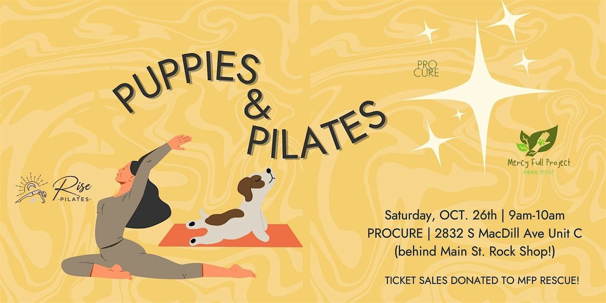 Puppies and Pilates with MercyFull Project Rescue