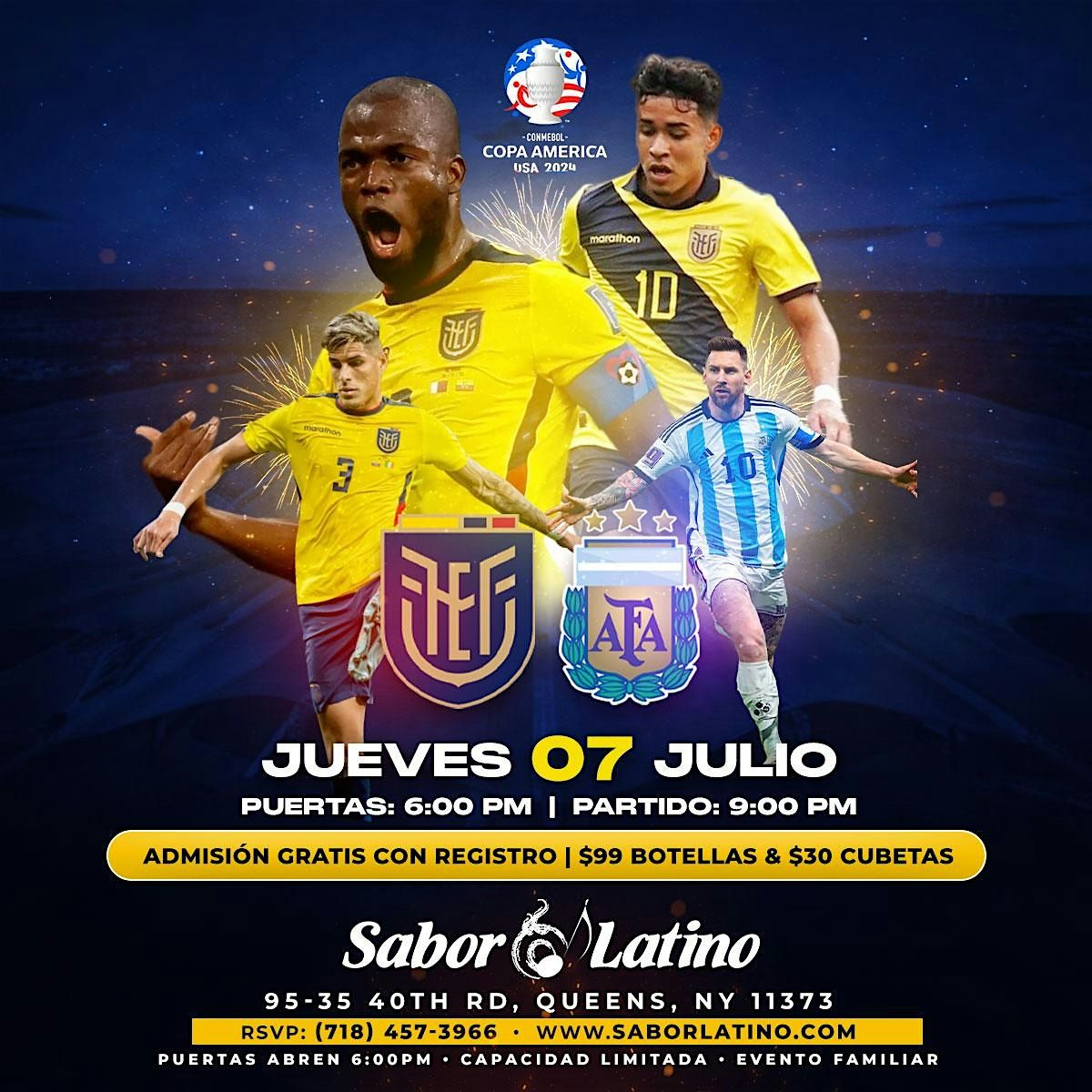 ECUADOR VS ARGENTINA | NEW YORK