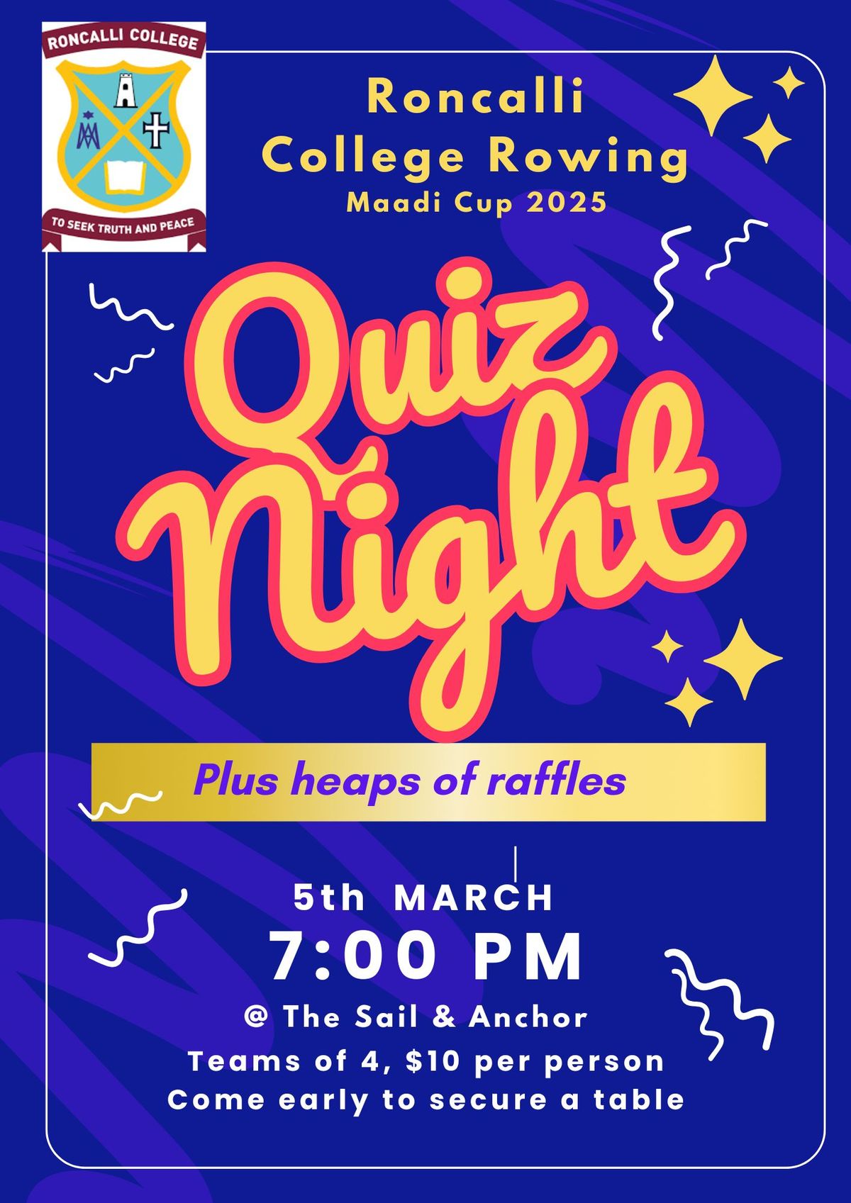 Roncalli Rowing Quiz Night