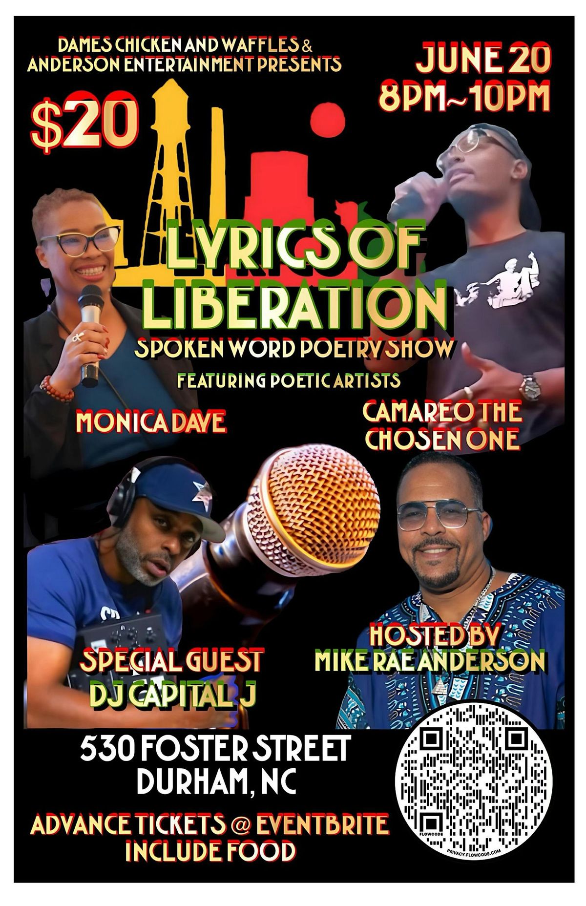 Lyrics of Liberation (A Poetic Juneteenth Tribute) and Open Mic