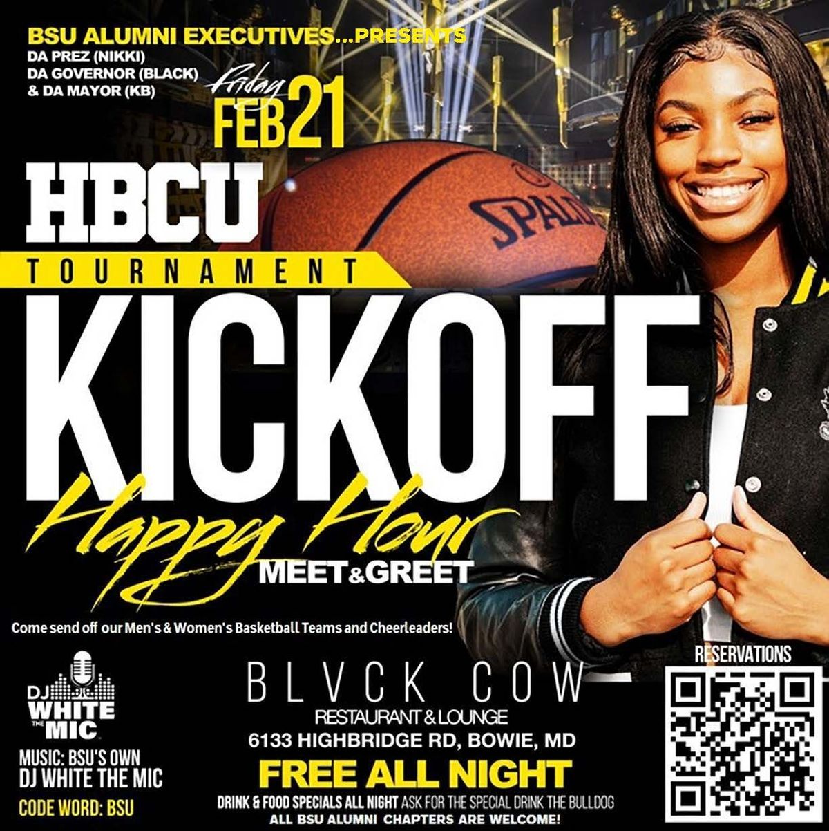 HBCU Tournament \u201cKickoff\u201d Happy Hour