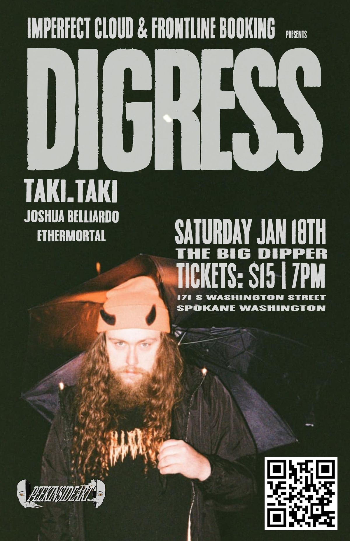 IMPERFECT CLOUD PT. 3  |  DIGRESS, JOSHUA BELLIARDO, ETHERMORTAL & MORE at The Big Dipper Spokane