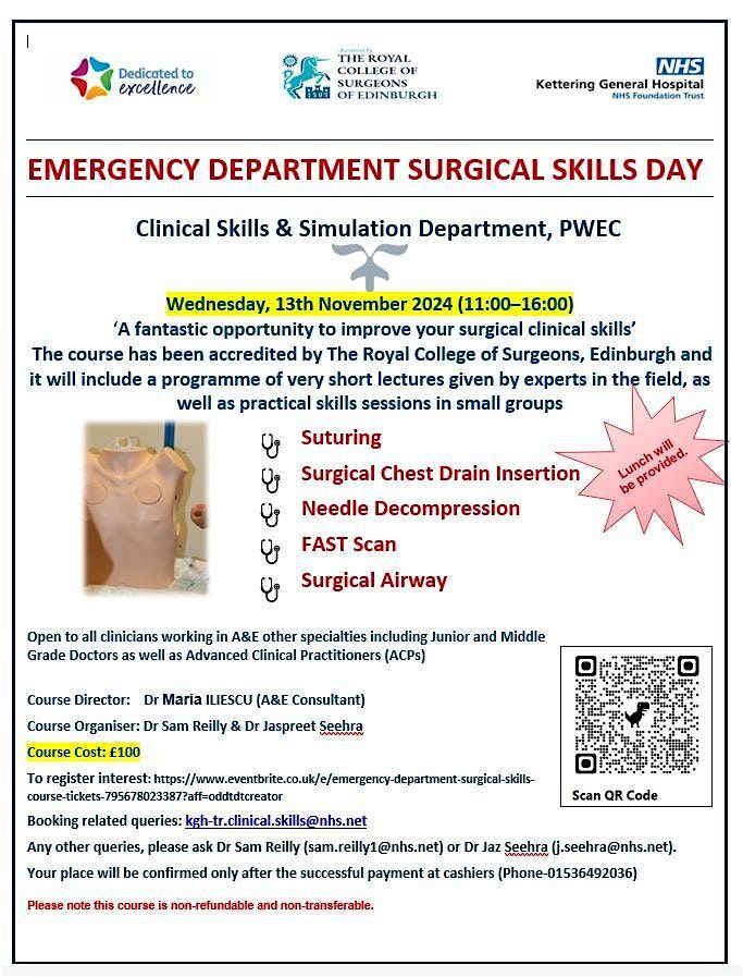 EMERGENCY DEPARTMENT SURGICAL SKILLS COURSE