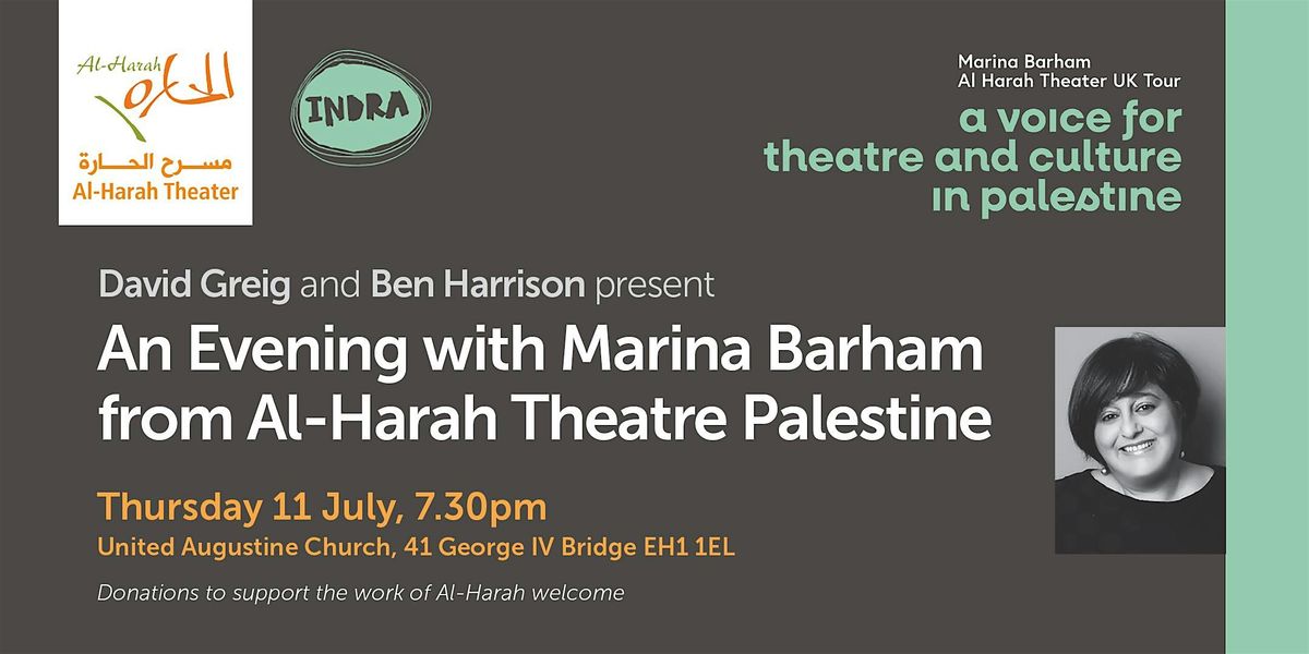 An Evening With Marina Barham from Al-Harah Theatre Palestine