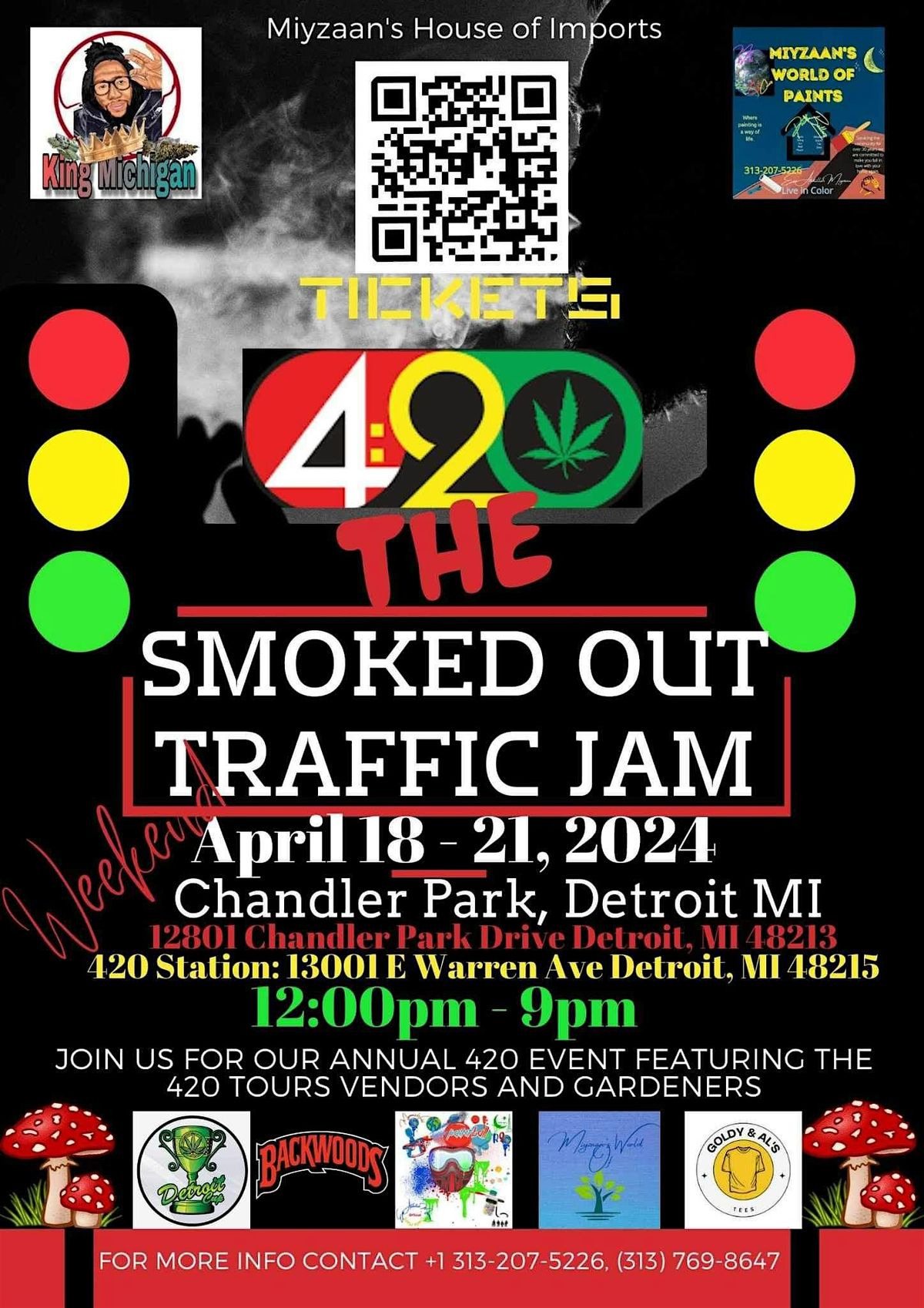 Smoked Out Traffic Jam @ Chandler Park\/East Warren\/Dickerson\/420 Station