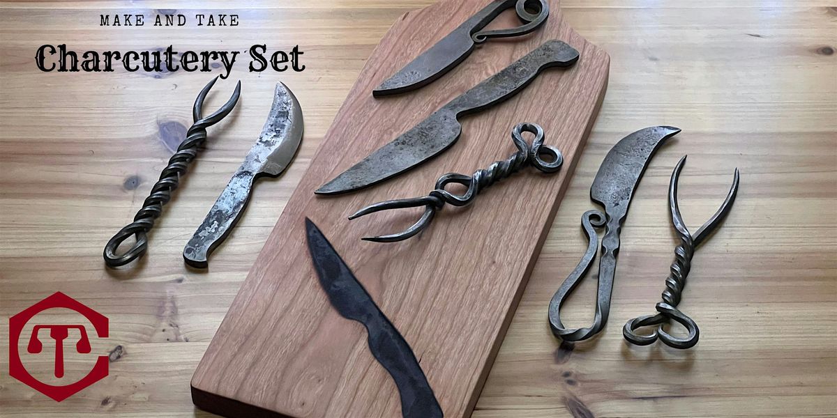 Charcutery Set with Board : Blacksmithing & Woodworking Make and Take