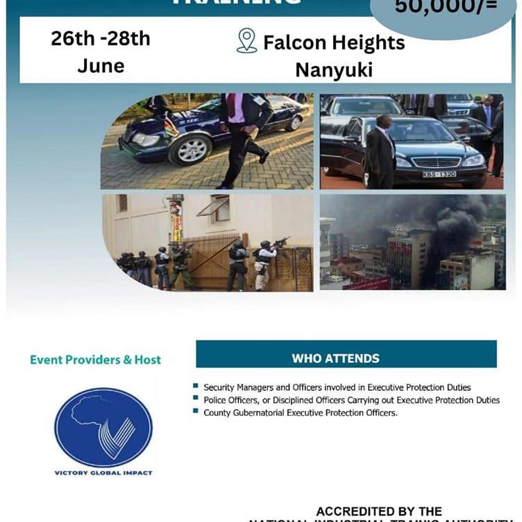 6TH EXECUTIVE VIP PROTECTION COURSE - 2024